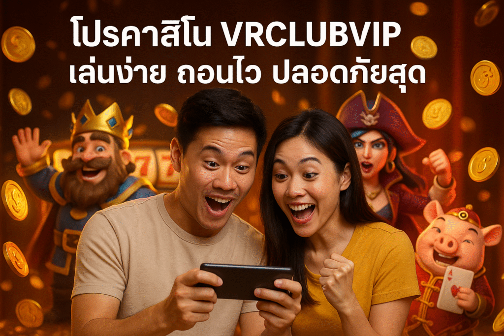 โปรคาสิโน VRCLUBVIP เล่นง่าย ถอนไว ปลอดภัยสุด